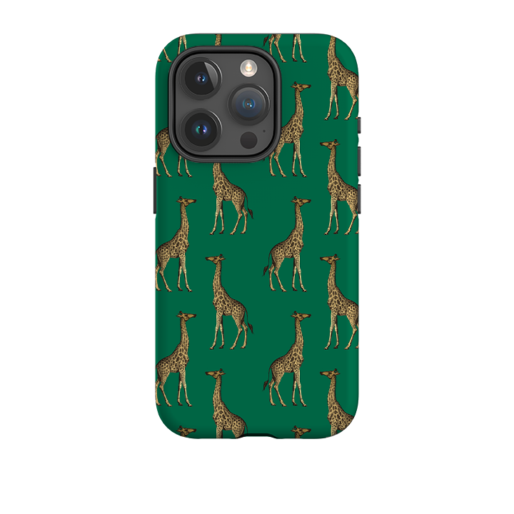 iPhone Tough Case - Green Giraffe