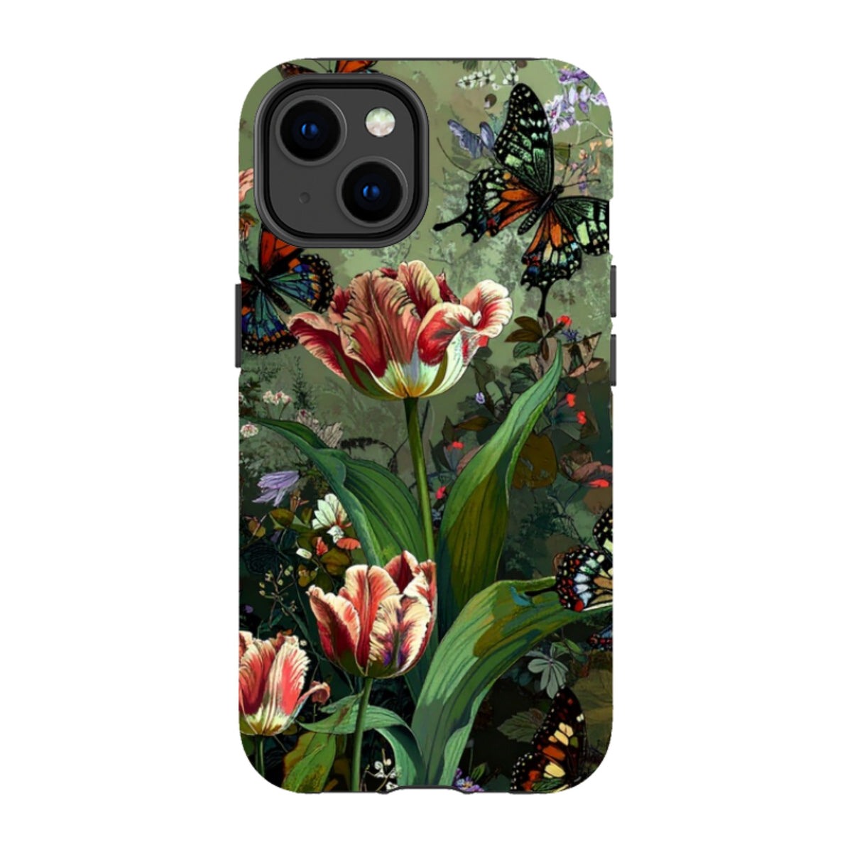 iPhone Tough Case - Green Vyne Butterflies