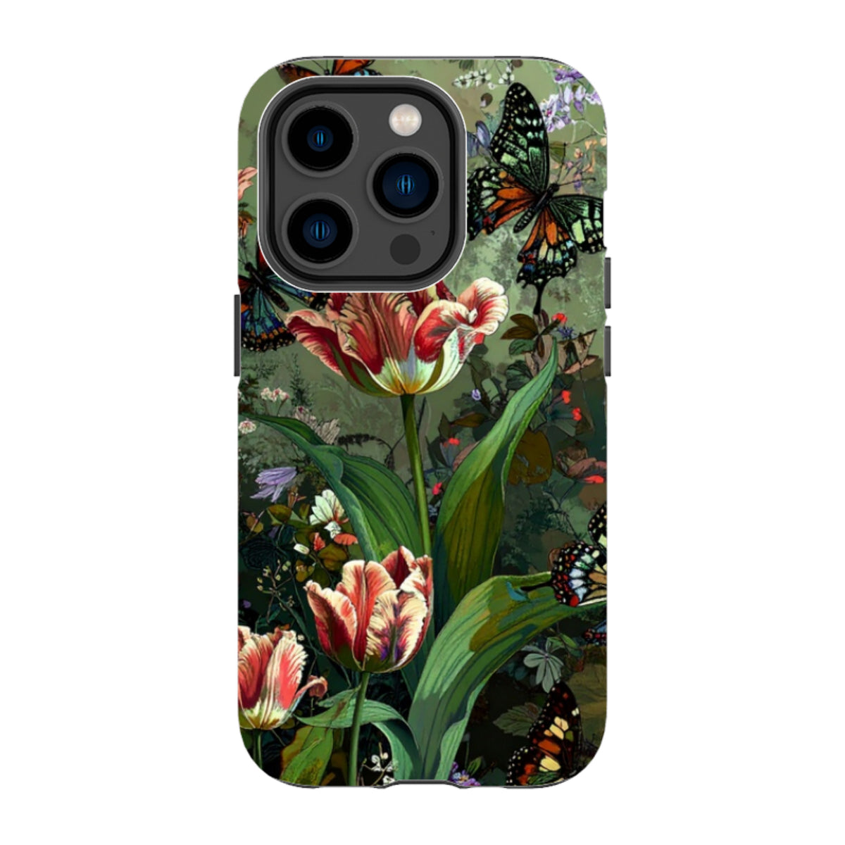 iPhone Tough Case - Green Vyne Butterflies