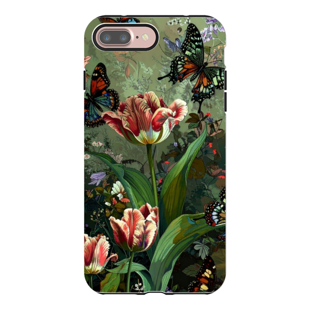 iPhone Tough Case - Green Vyne Butterflies