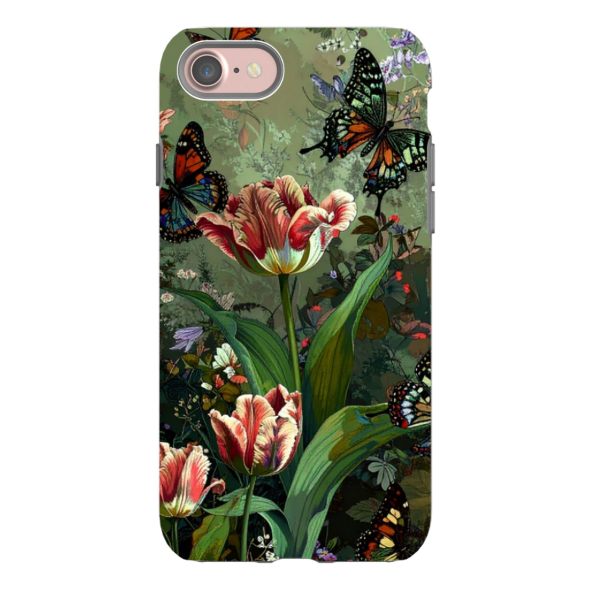 iPhone Tough Case - Green Vyne Butterflies