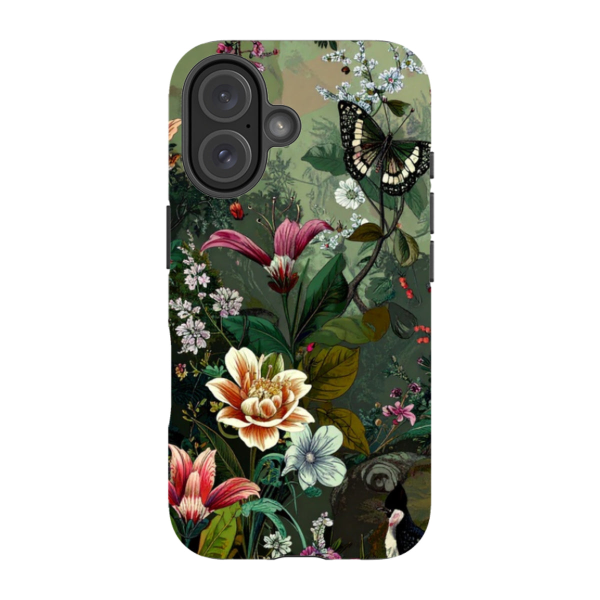 iPhone Tough Case - Green Vyne Butterfly