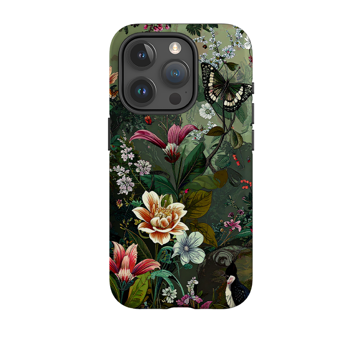 iPhone Tough Case - Green Vyne Butterfly