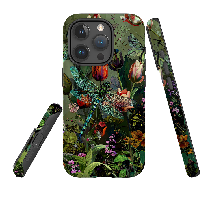 iPhone Tough Case - Green Vyne Dragonfly