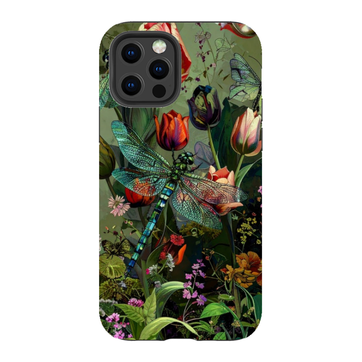 iPhone Tough Case - Green Vyne Dragonfly