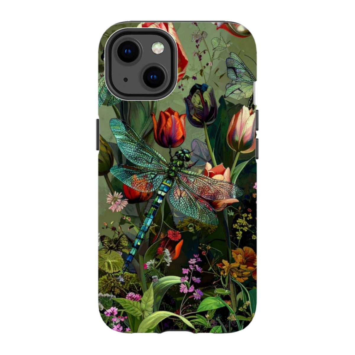 iPhone Tough Case - Green Vyne Dragonfly