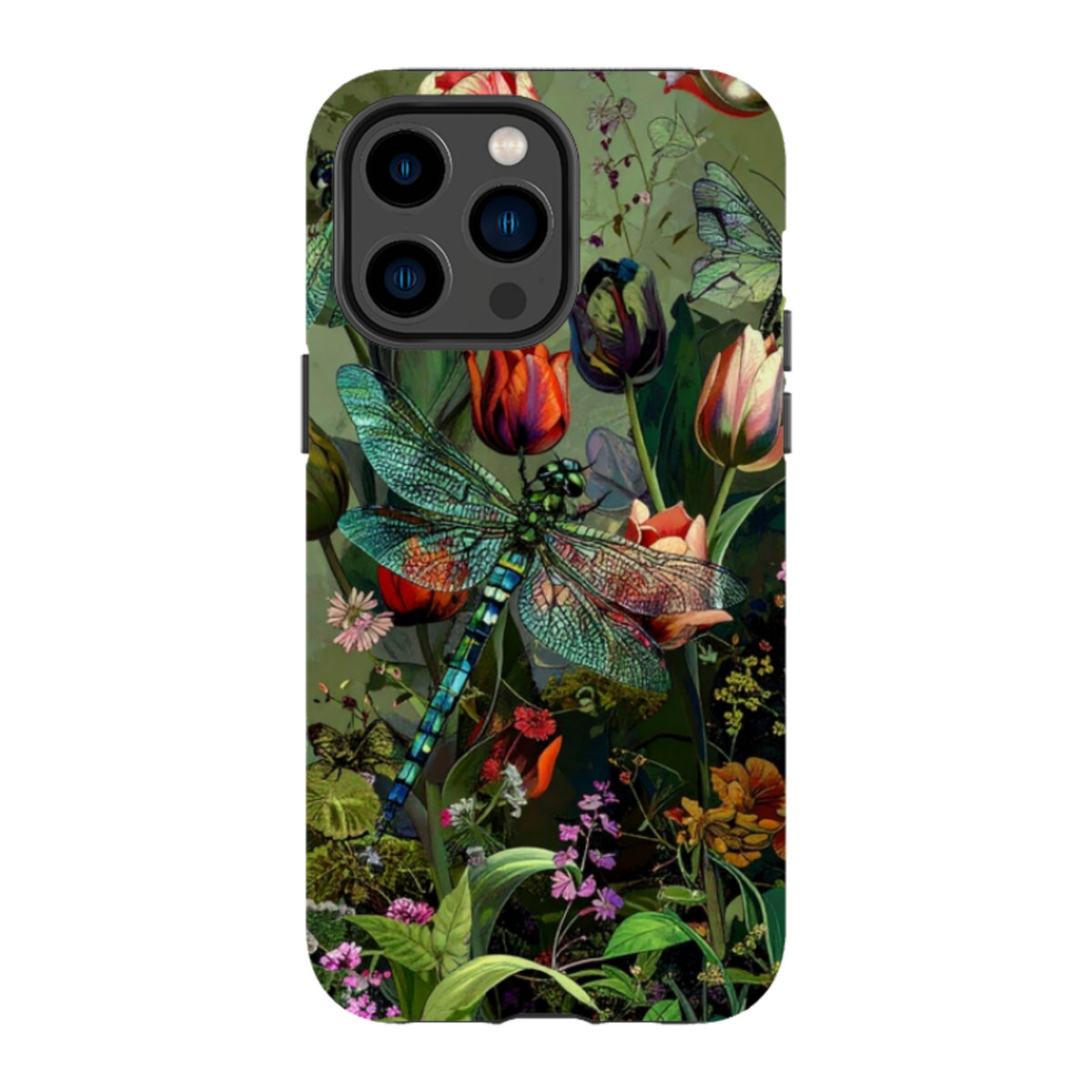 iPhone Tough Case - Green Vyne Dragonfly