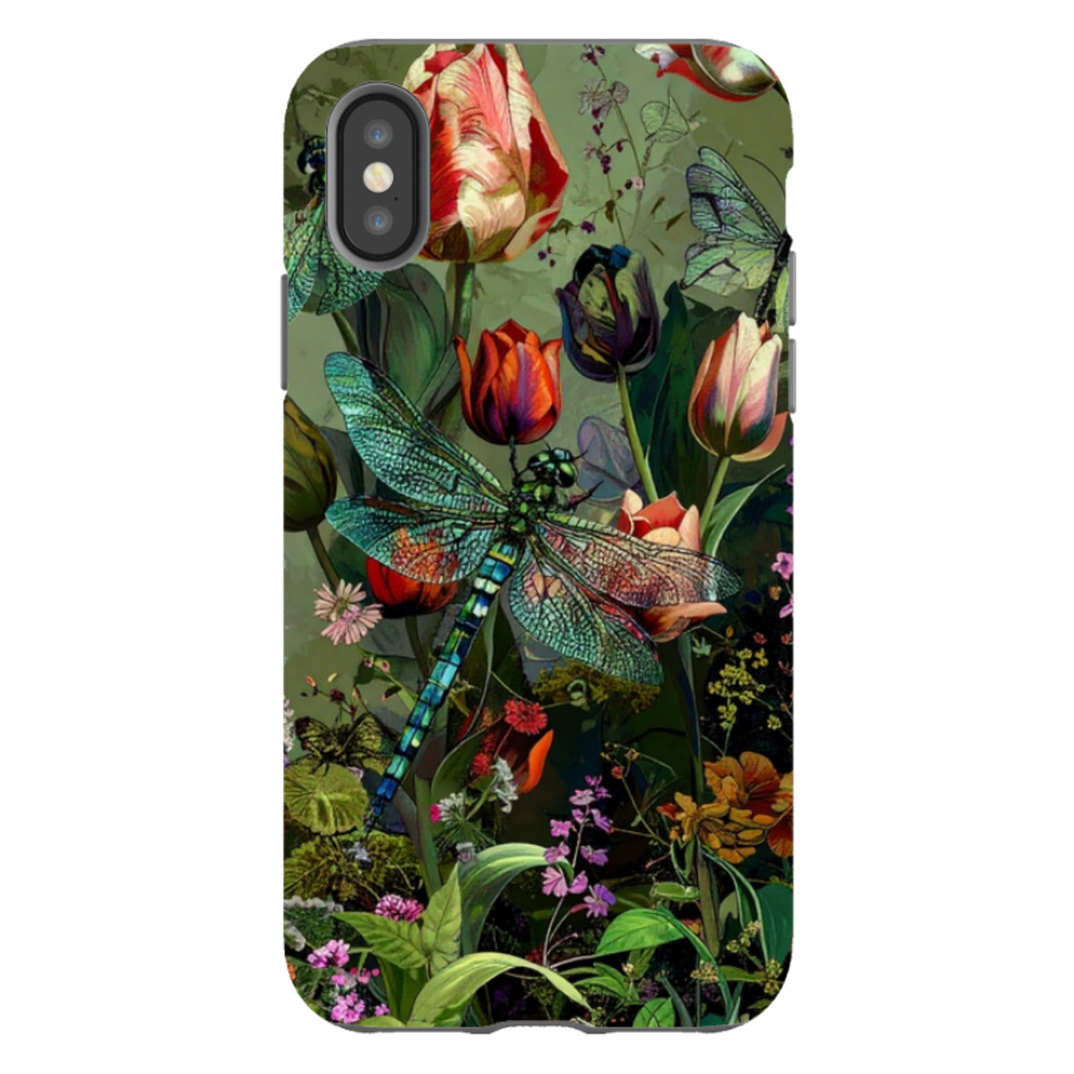 iPhone Tough Case - Green Vyne Dragonfly
