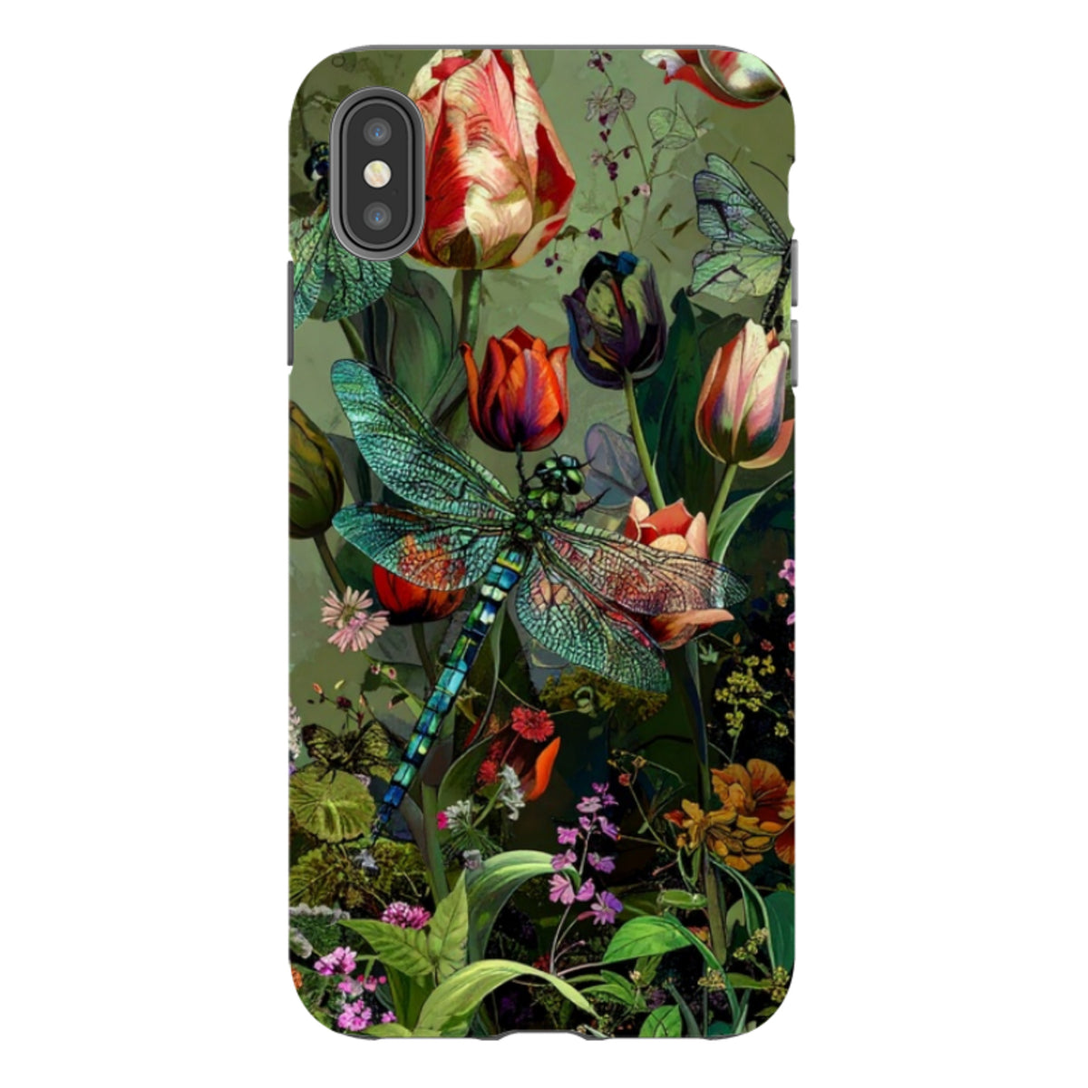 iPhone Tough Case - Green Vyne Dragonfly