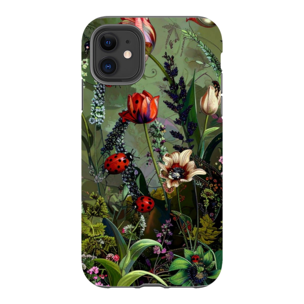 iPhone Tough Case - Green Vyne Ladybirds