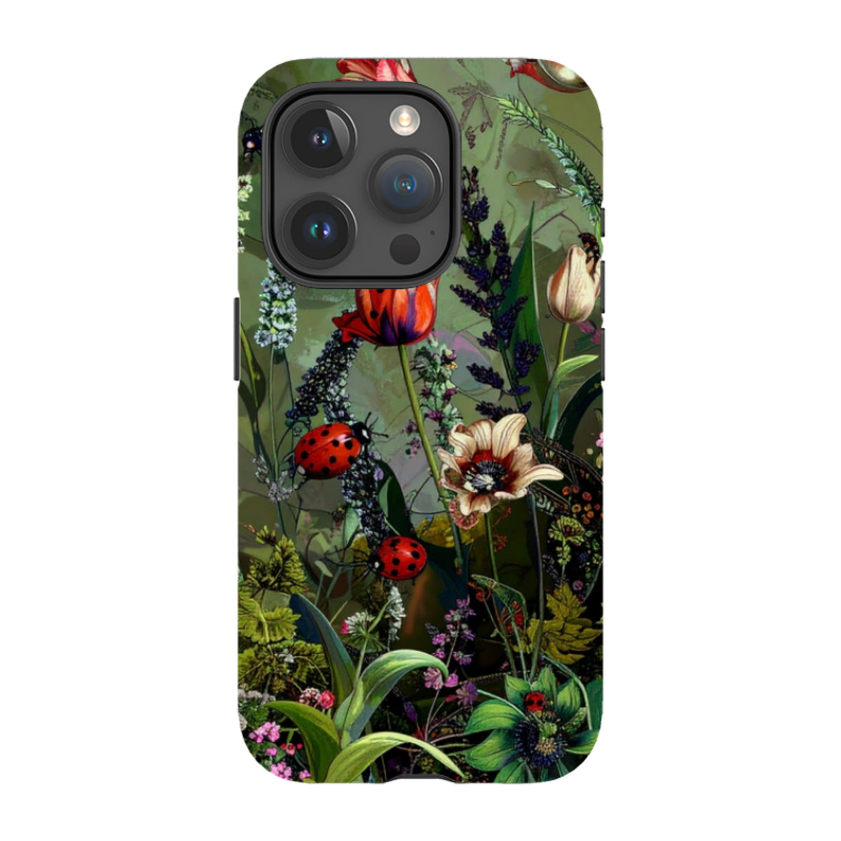 iPhone Tough Case - Green Vyne Ladybirds