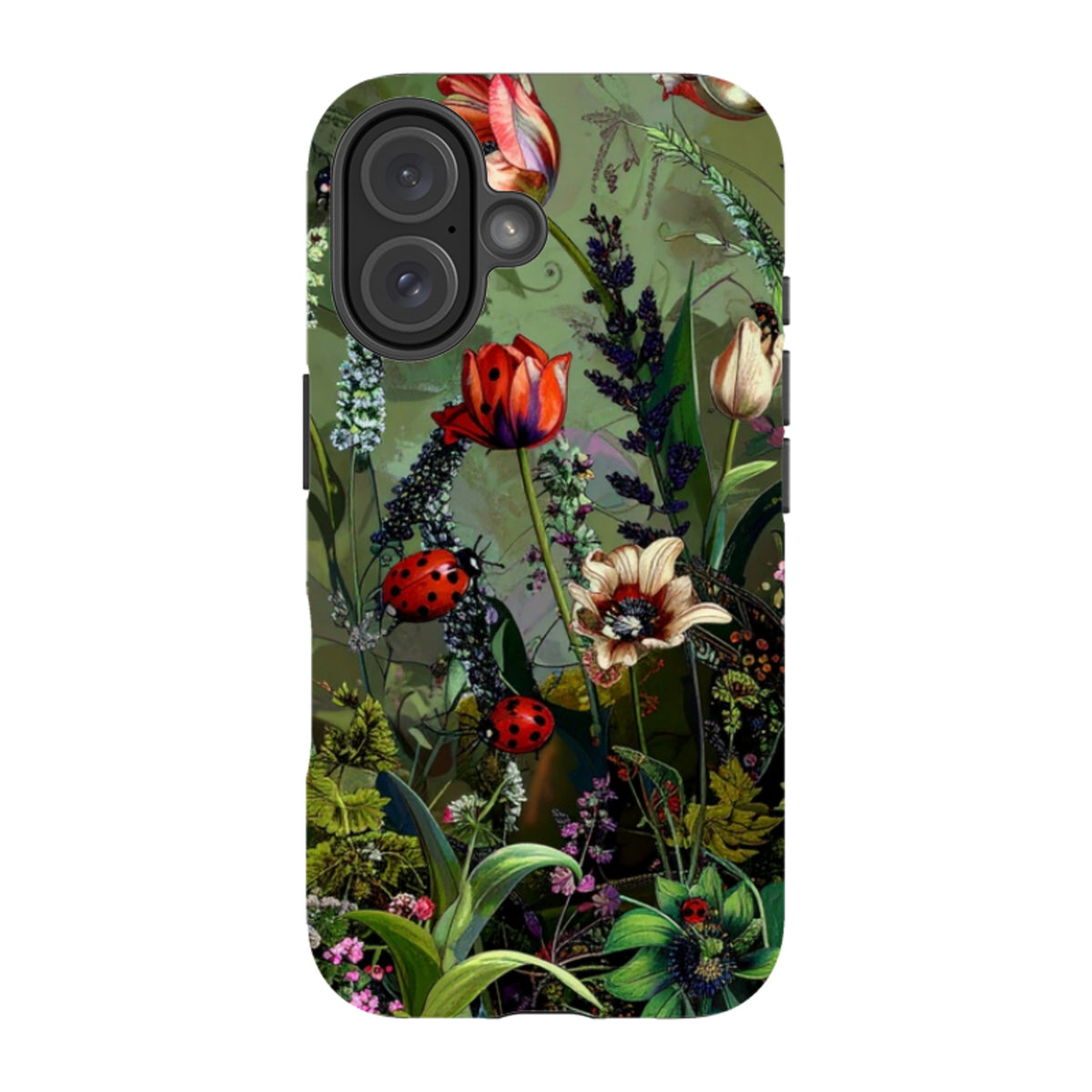 iPhone Tough Case - Green Vyne Ladybirds