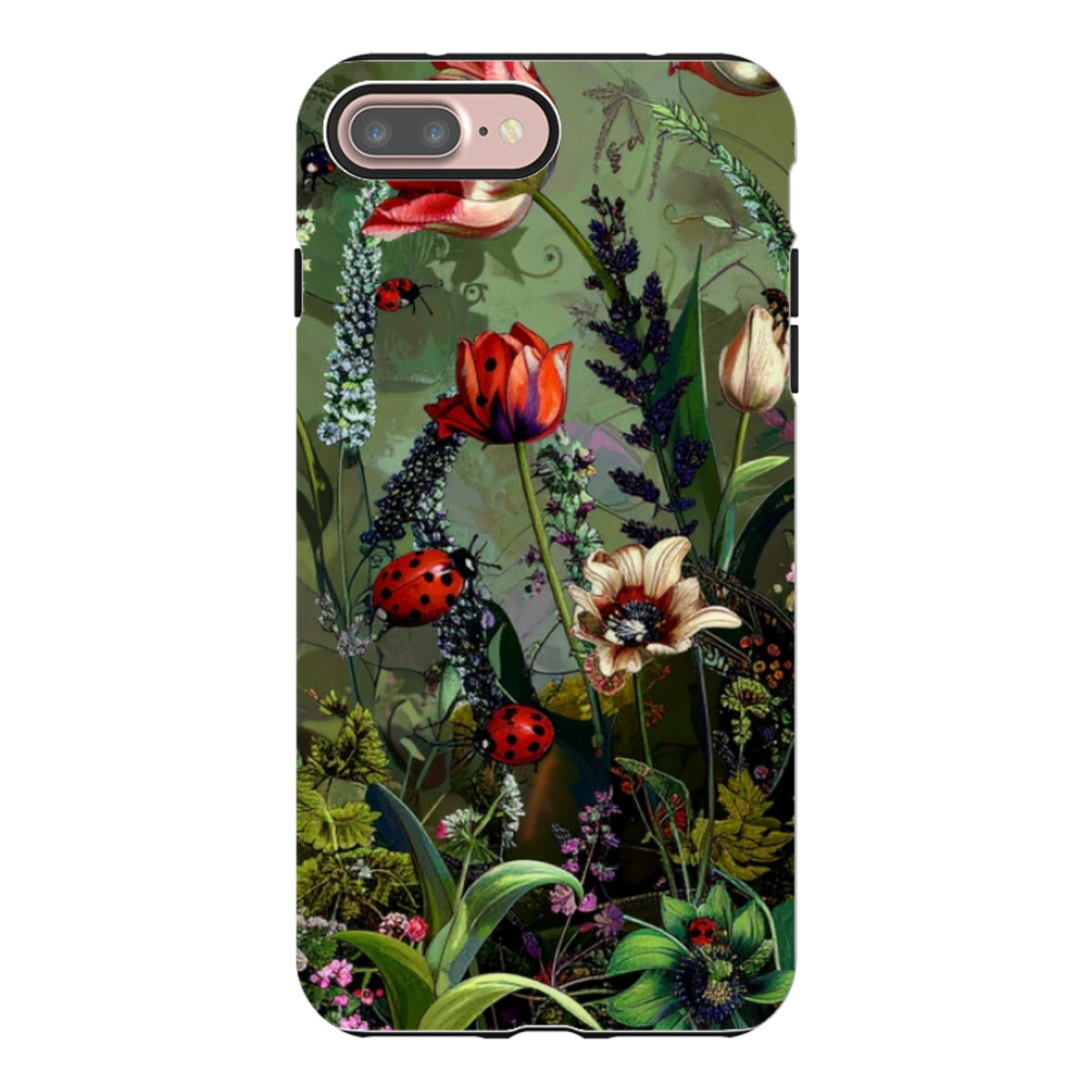 iPhone Tough Case - Green Vyne Ladybirds