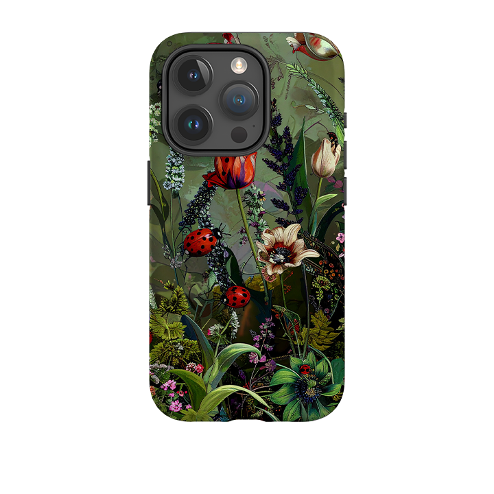 iPhone Tough Case - Green Vyne Ladybirds