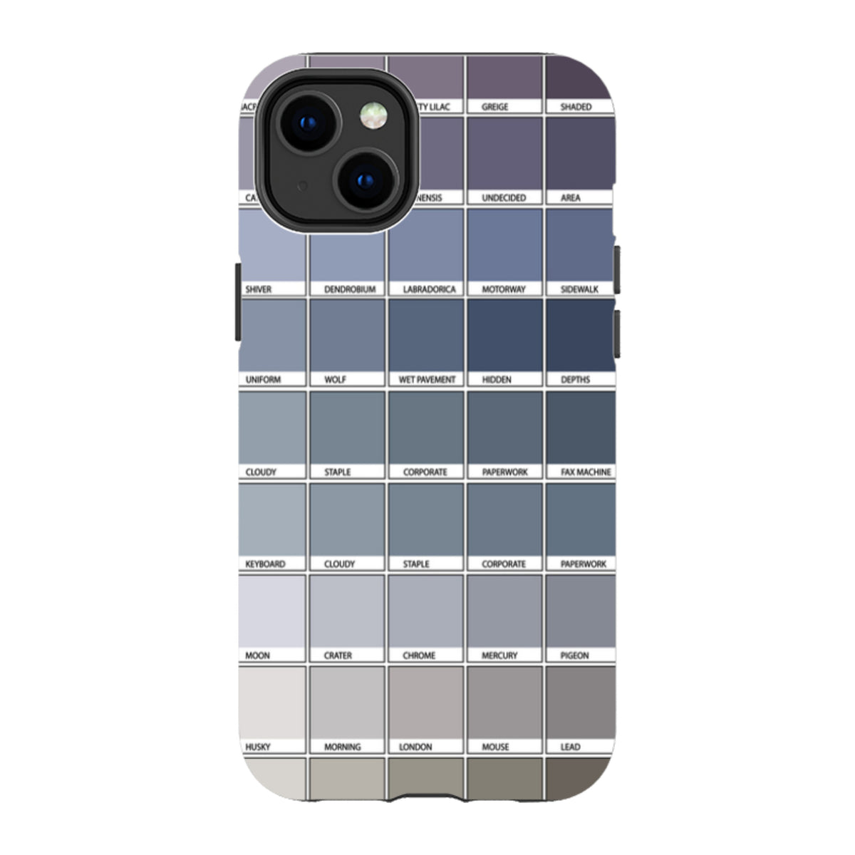 iPhone Tough Case - Grey Chromology By Kitty Joseph