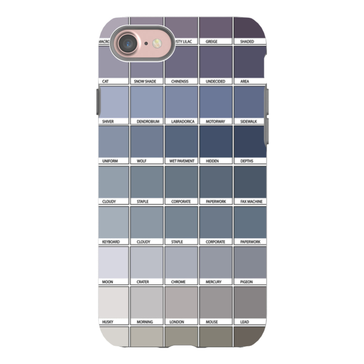 iPhone Tough Case - Grey Chromology By Kitty Joseph