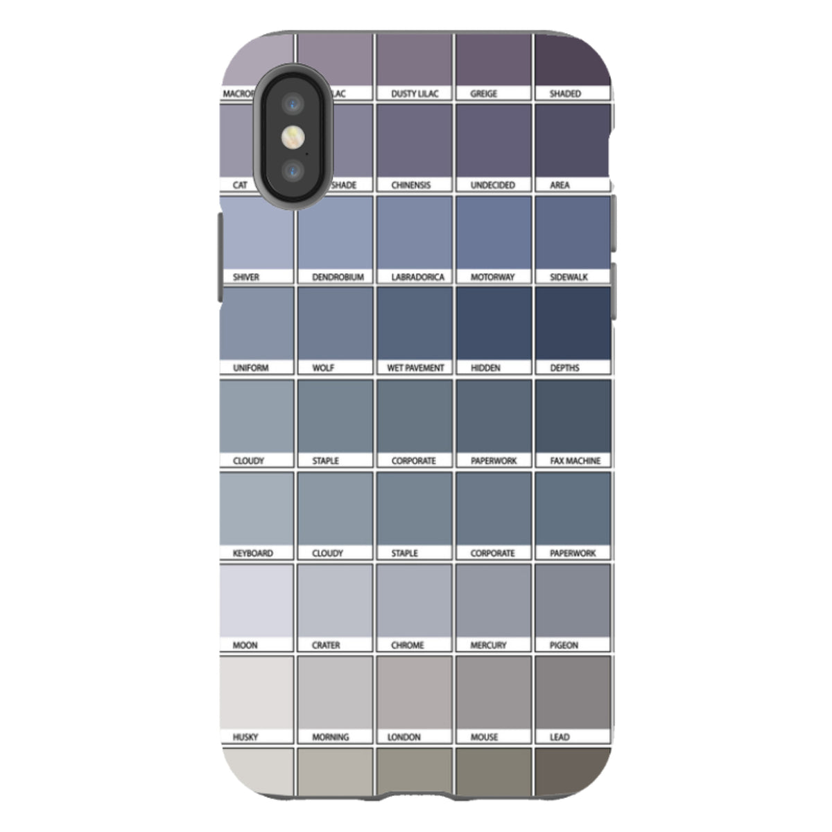 iPhone Tough Case - Grey Chromology By Kitty Joseph