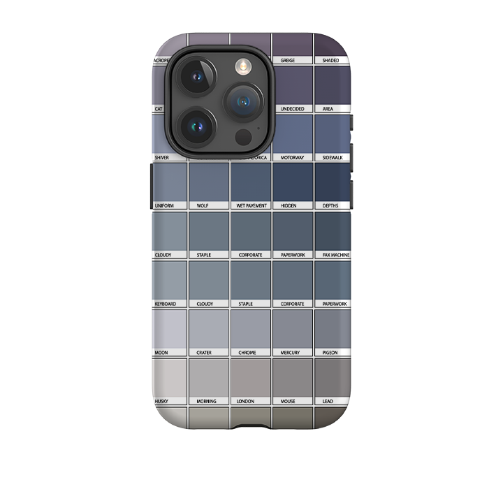 iPhone Tough Case - Grey Chromology By Kitty Joseph