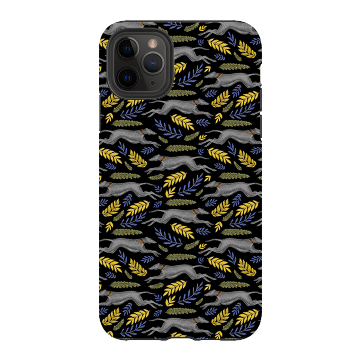 iPhone Tough Case - Greyhound Pattern By Catherine Rowe