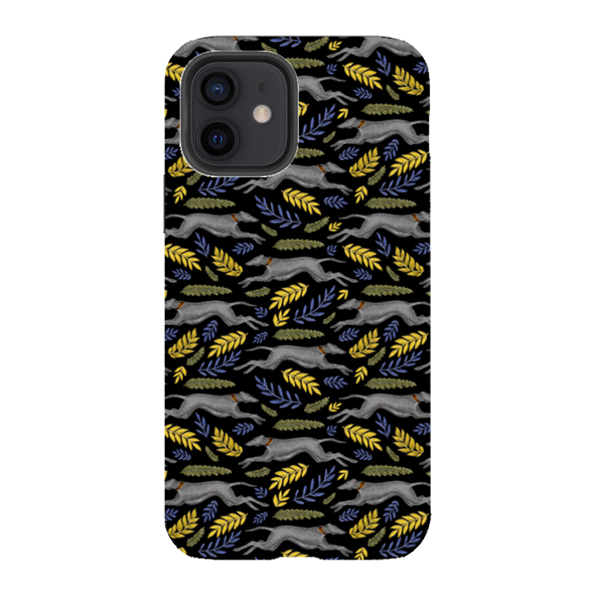 iPhone Tough Case - Greyhound Pattern By Catherine Rowe