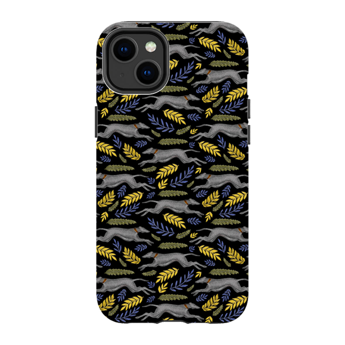 iPhone Tough Case - Greyhound Pattern By Catherine Rowe