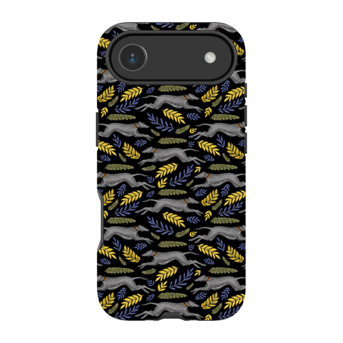iPhone Tough Case - Greyhound Pattern By Catherine Rowe