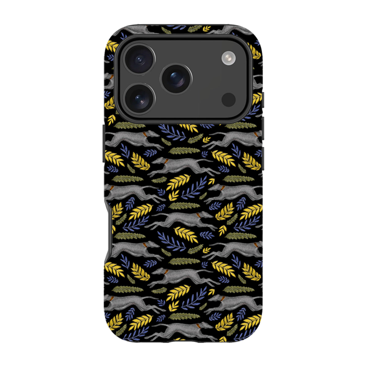iPhone Tough Case - Greyhound Pattern By Catherine Rowe