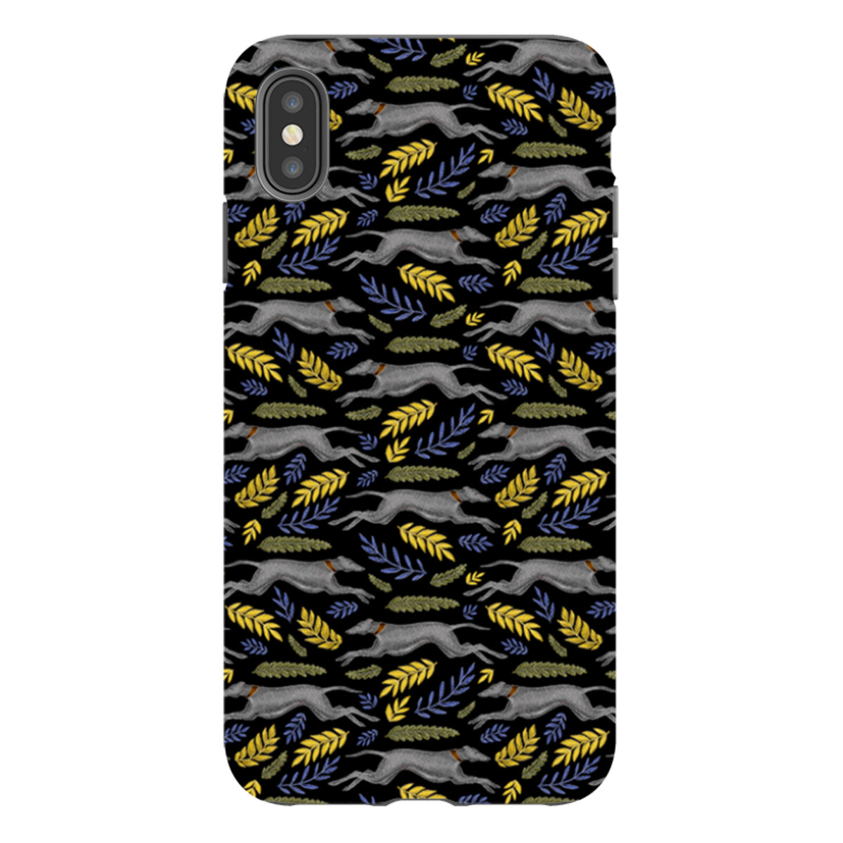 iPhone Tough Case - Greyhound Pattern By Catherine Rowe