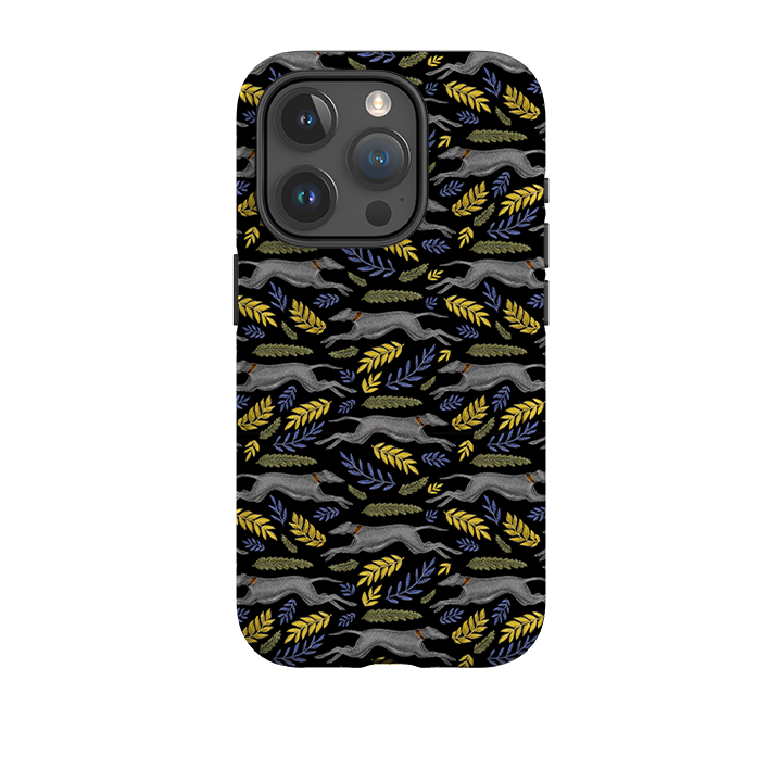 iPhone Tough Case - Greyhound Pattern By Catherine Rowe