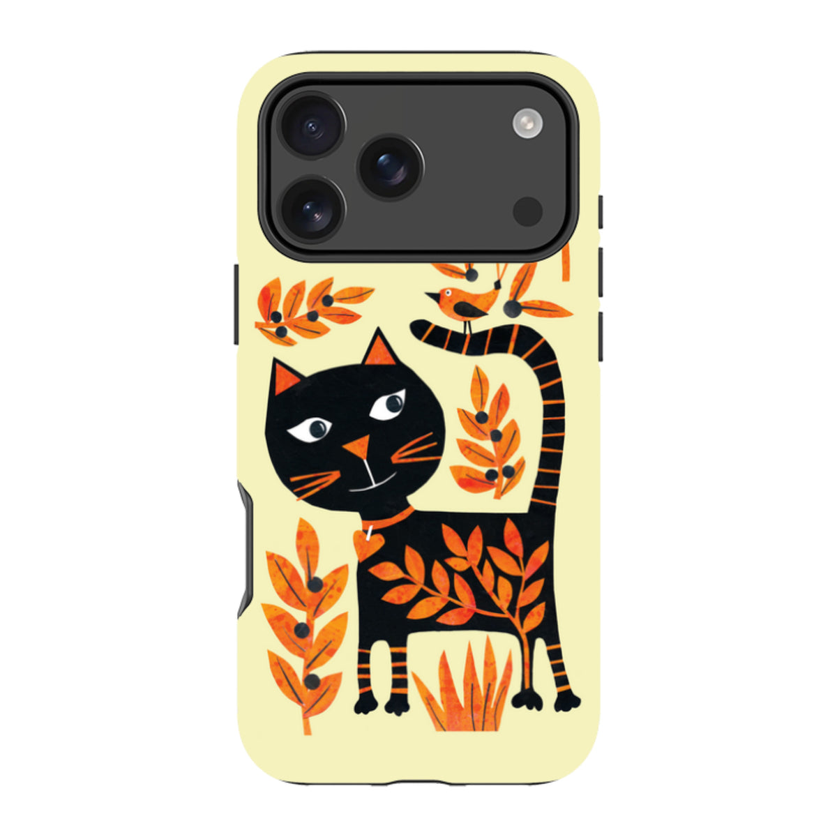 iPhone Tough Case - Halloween Folk Cat By Tracey English