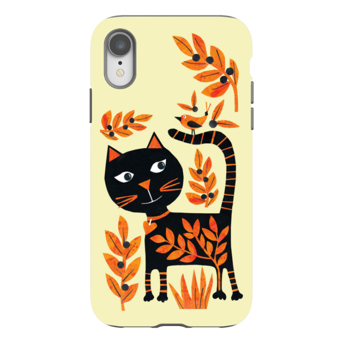iPhone Tough Case - Halloween Folk Cat By Tracey English