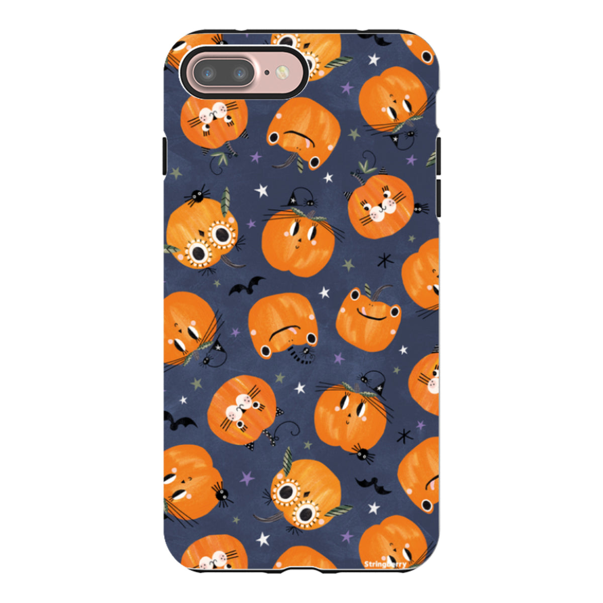 iPhone Tough Case - Halloween Pumpkin Dark By Ali Brookes