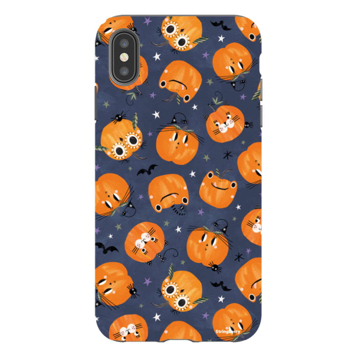 iPhone Tough Case - Halloween Pumpkin Dark By Ali Brookes