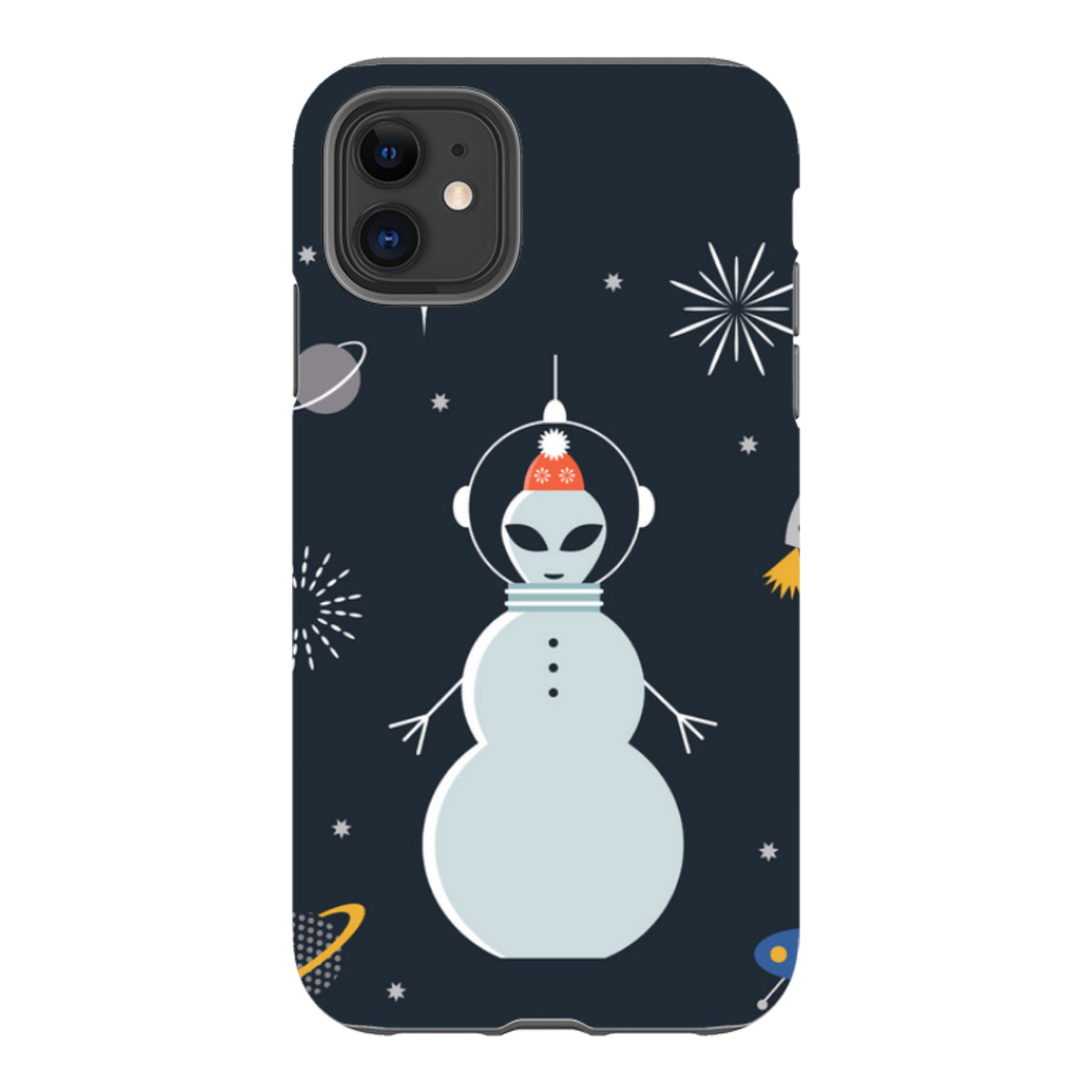 iPhone Schutzhülle Robust - Fröhliches Alien