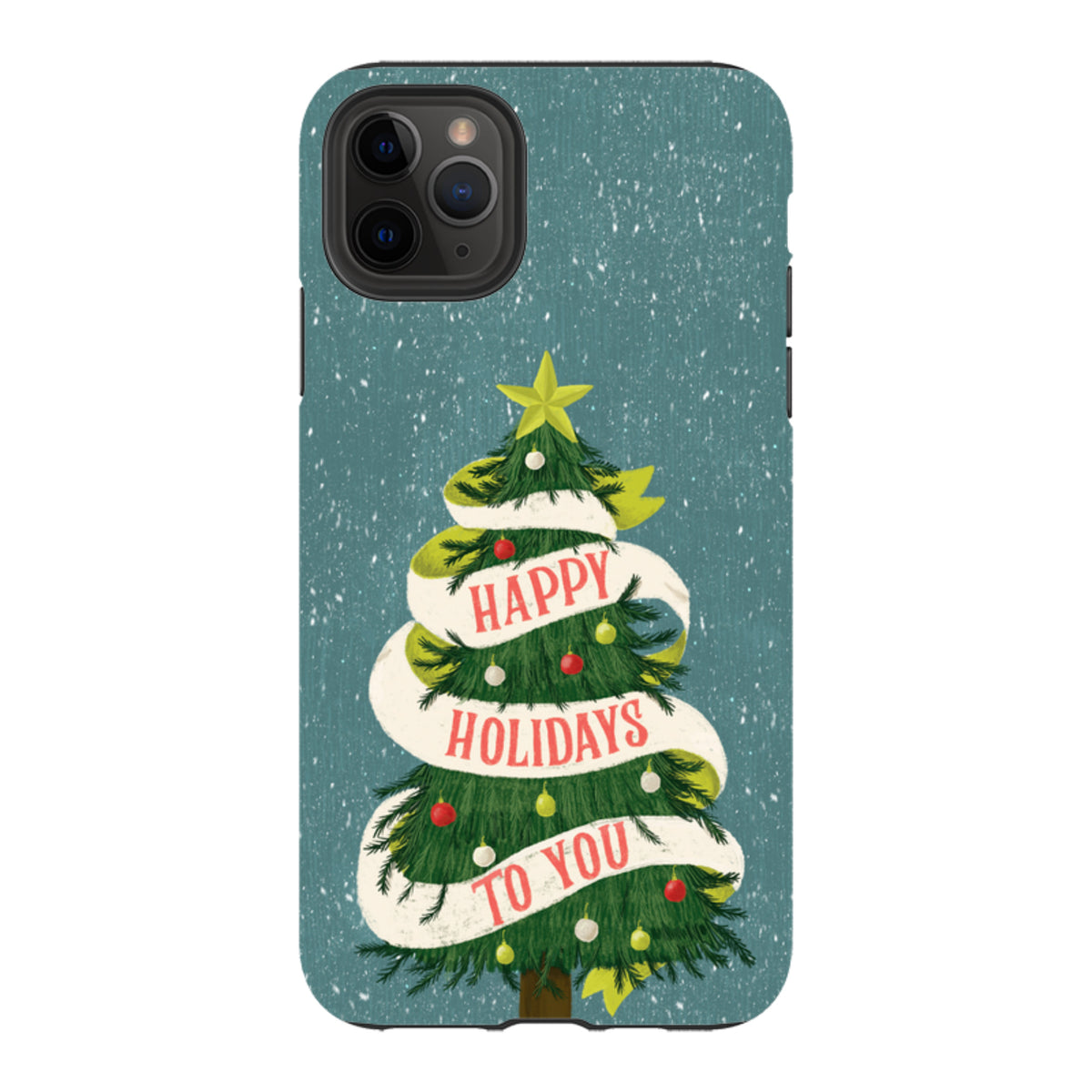 iPhone Tough Case - Happy Holidays By Abby Jacobs