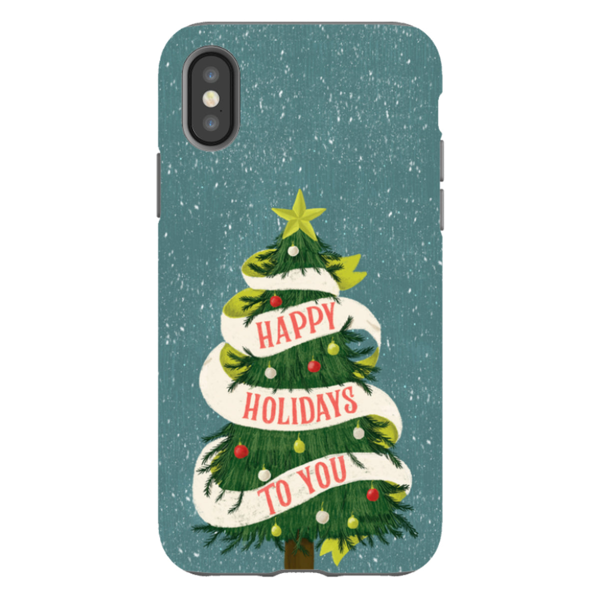 iPhone Tough Case - Happy Holidays By Abby Jacobs