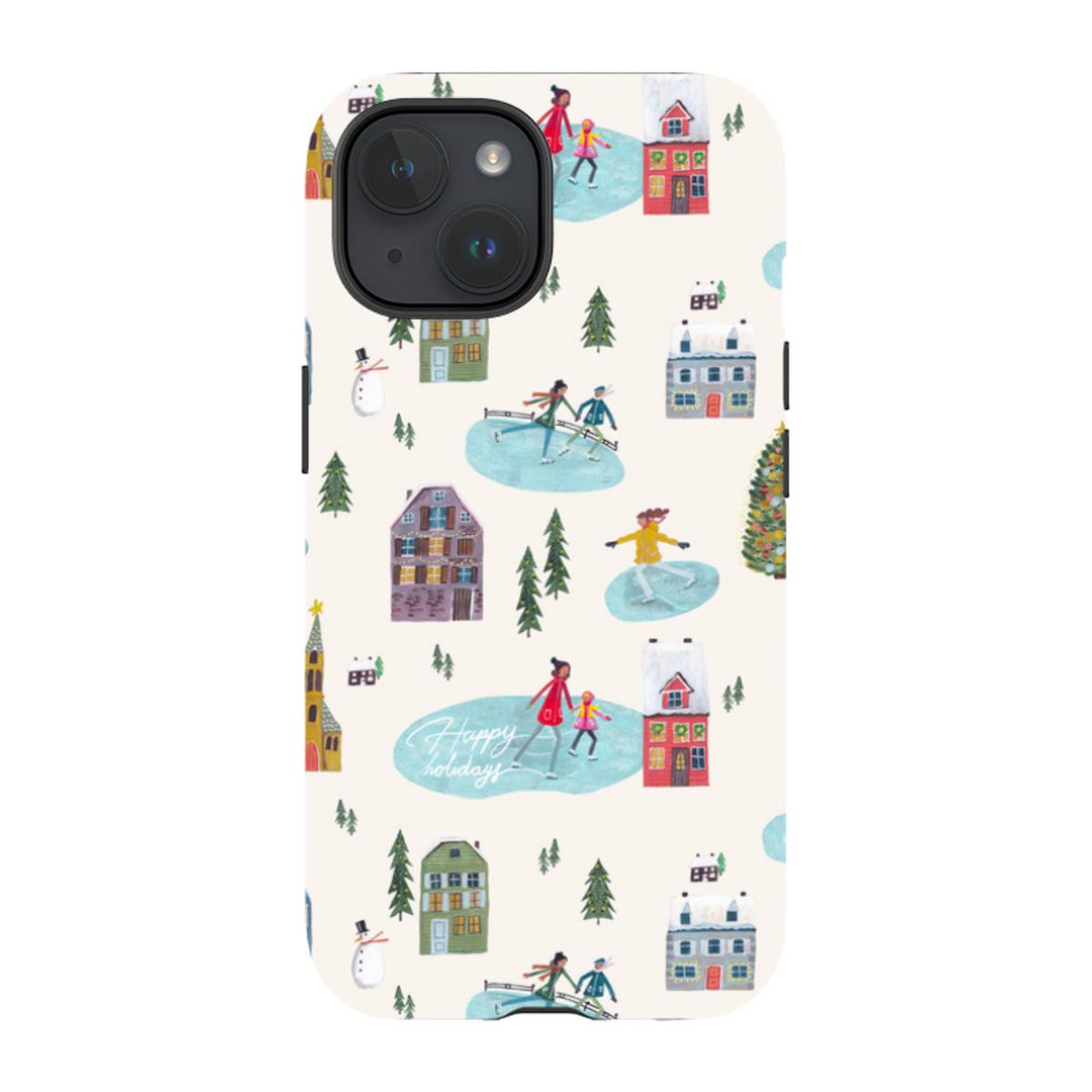 iPhone Tough Case - Happy Holidays By Caroline Bonne Muller