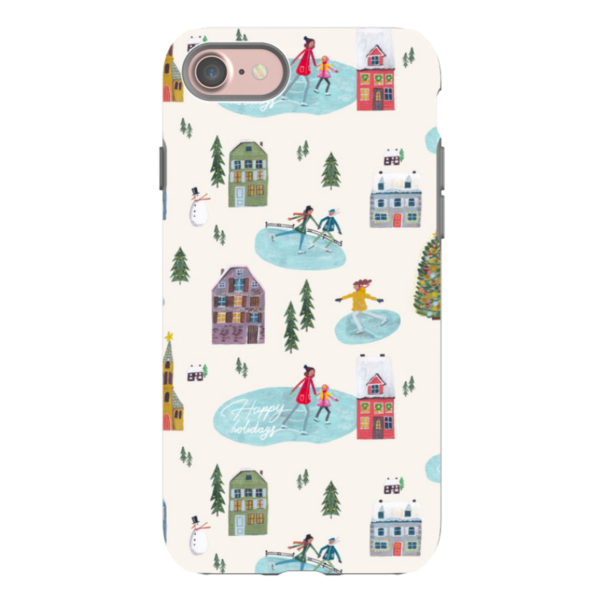 iPhone Tough Case - Happy Holidays By Caroline Bonne Muller
