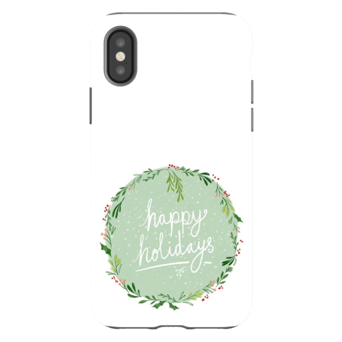 iPhone Tough Case - Happy Holidays By Katherine Quinn