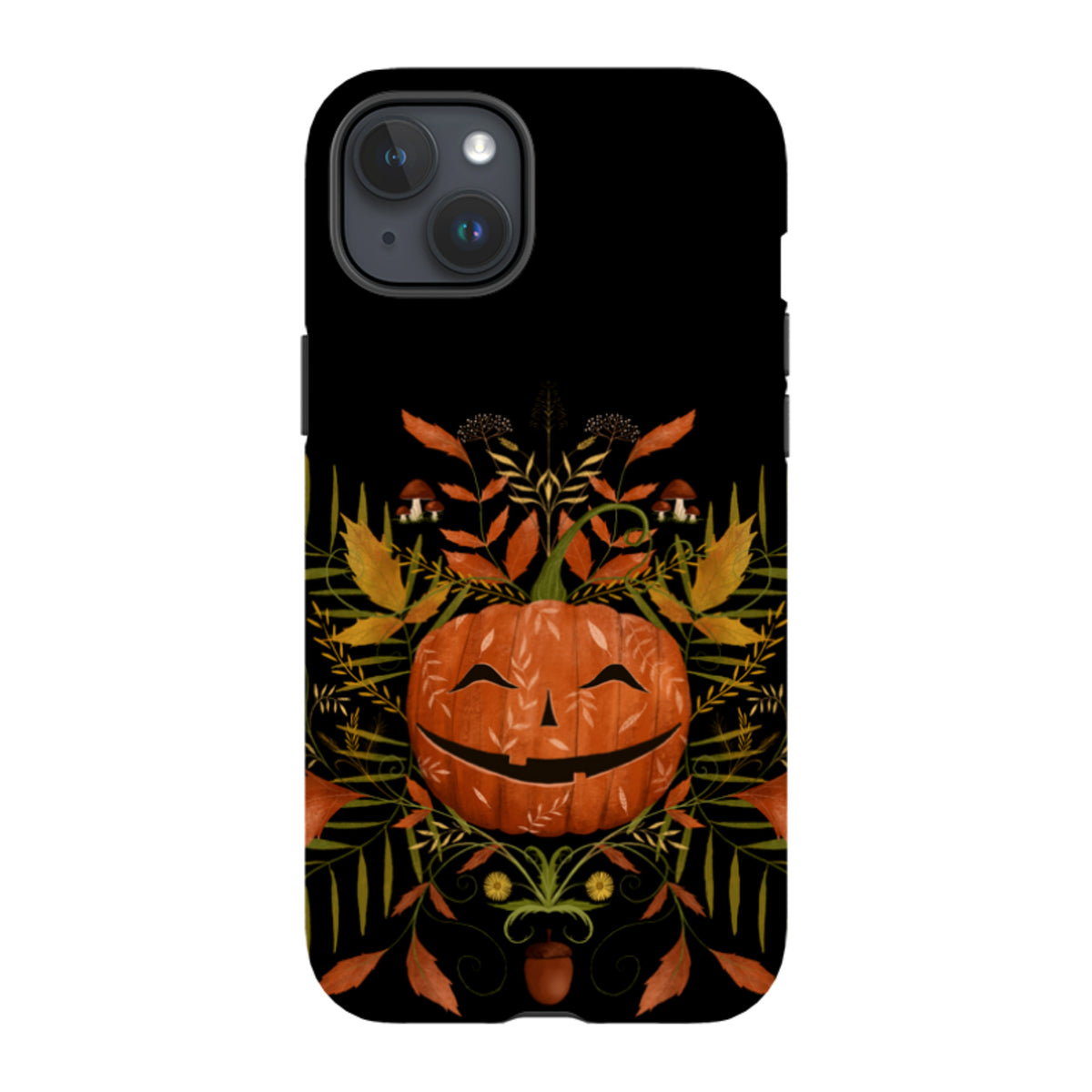 iPhone Tough Case - Happy Pumpkin By Maja Lindberg