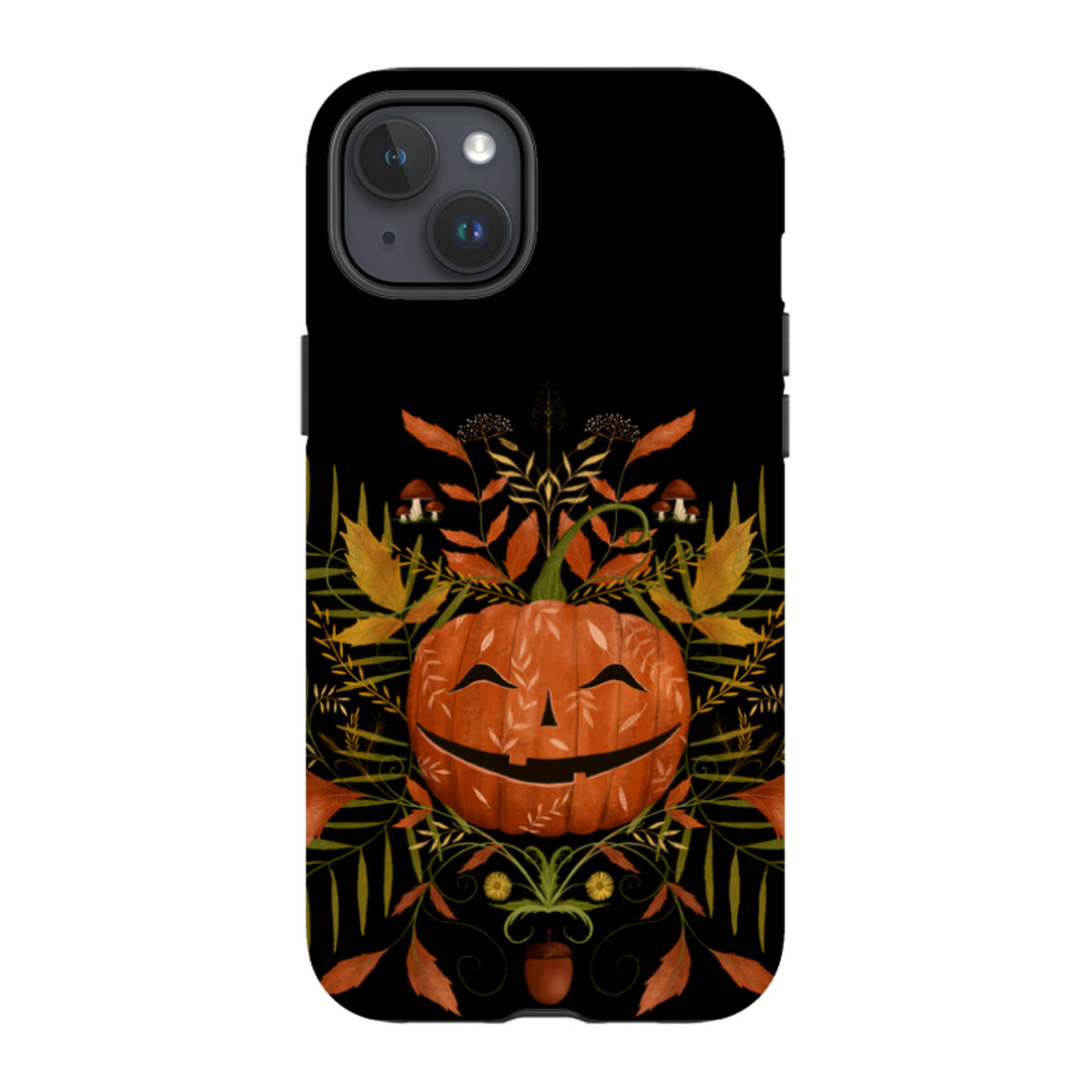 iPhone Tough Case - Happy Pumpkin By Maja Lindberg