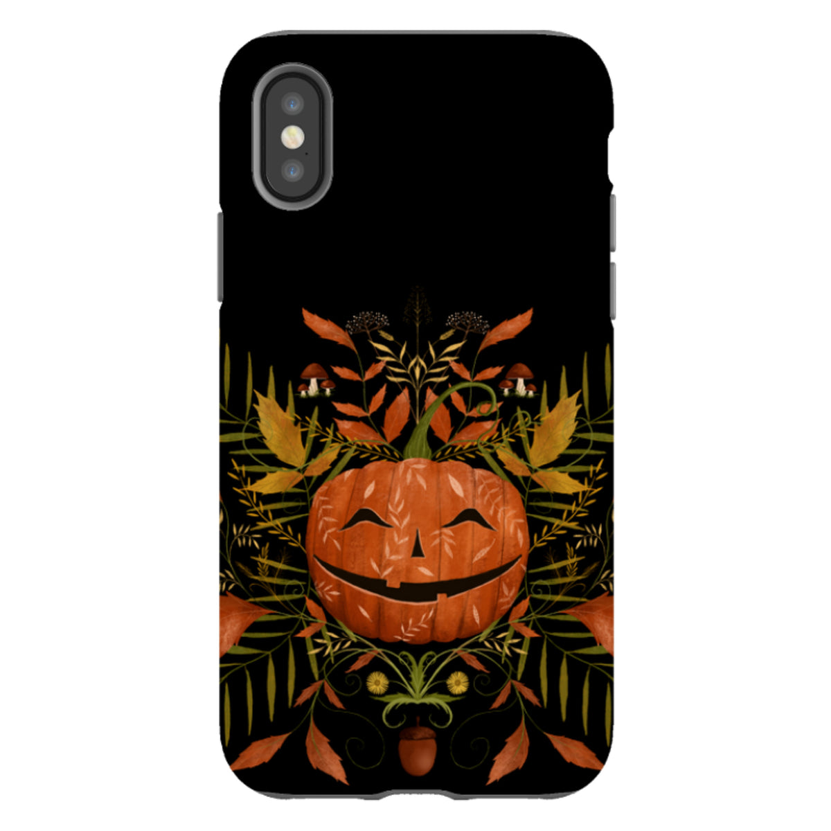 iPhone Tough Case - Happy Pumpkin By Maja Lindberg