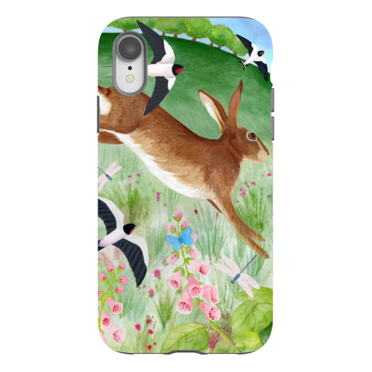 iPhone Tough Case - Hares And Swallows By Bex Parkin