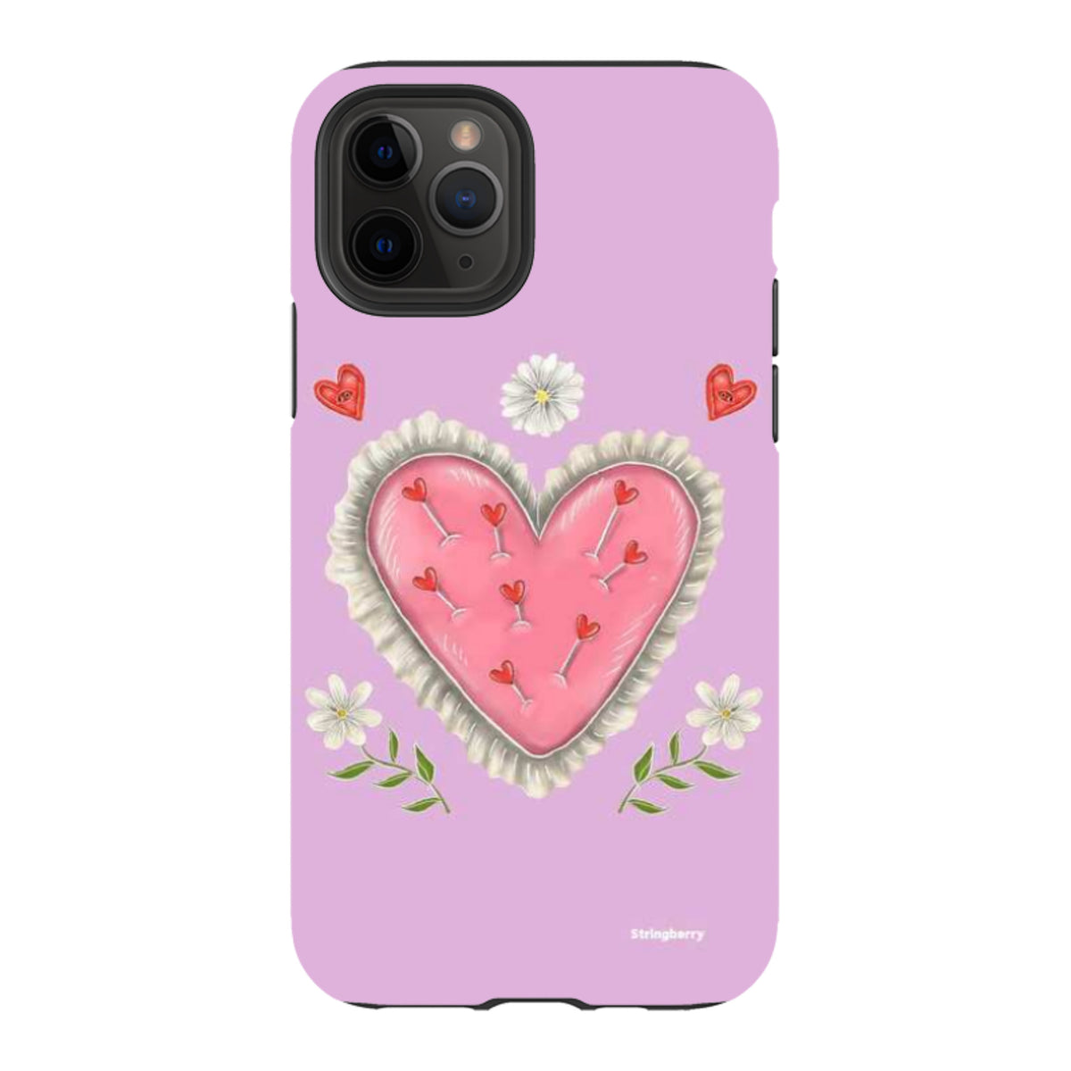 iPhone Tough Case - Heart Pin Cushion By Catherine Rowe