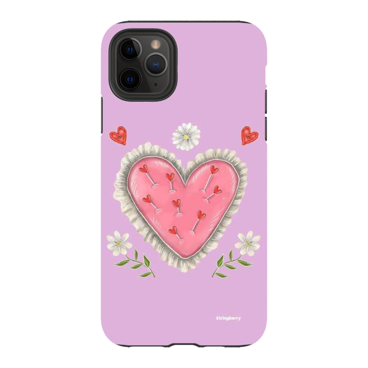 iPhone Tough Case - Heart Pin Cushion By Catherine Rowe