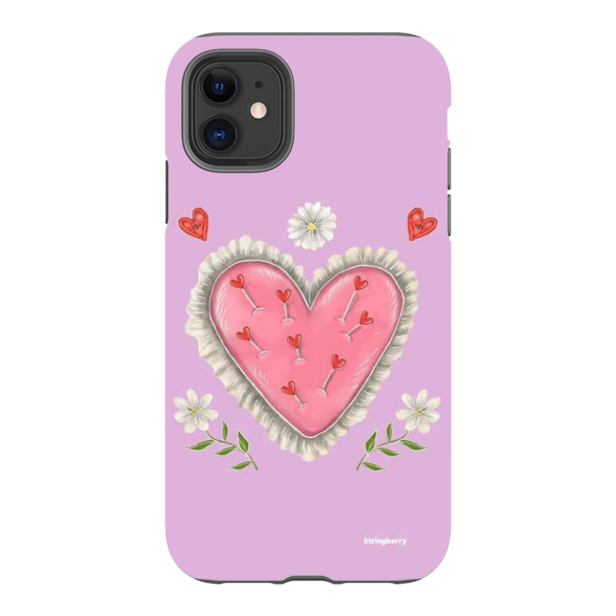 iPhone Tough Case - Heart Pin Cushion By Catherine Rowe