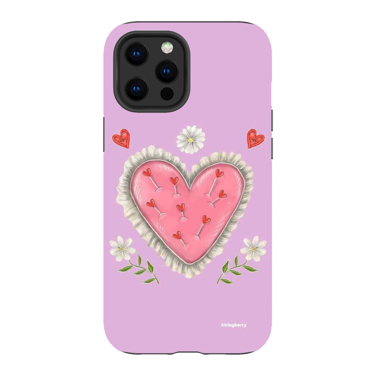 iPhone Tough Case - Heart Pin Cushion By Catherine Rowe