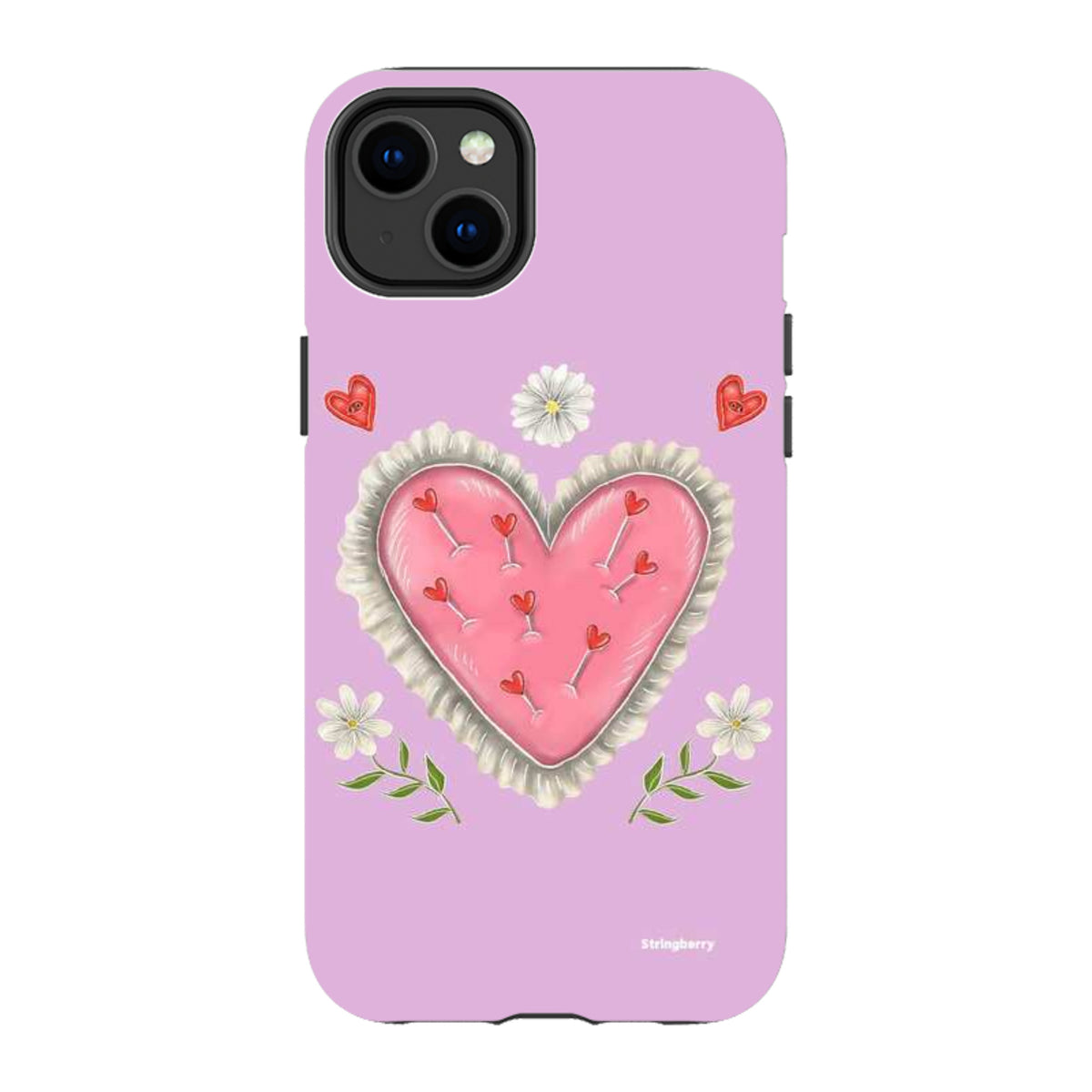 iPhone Tough Case - Heart Pin Cushion By Catherine Rowe