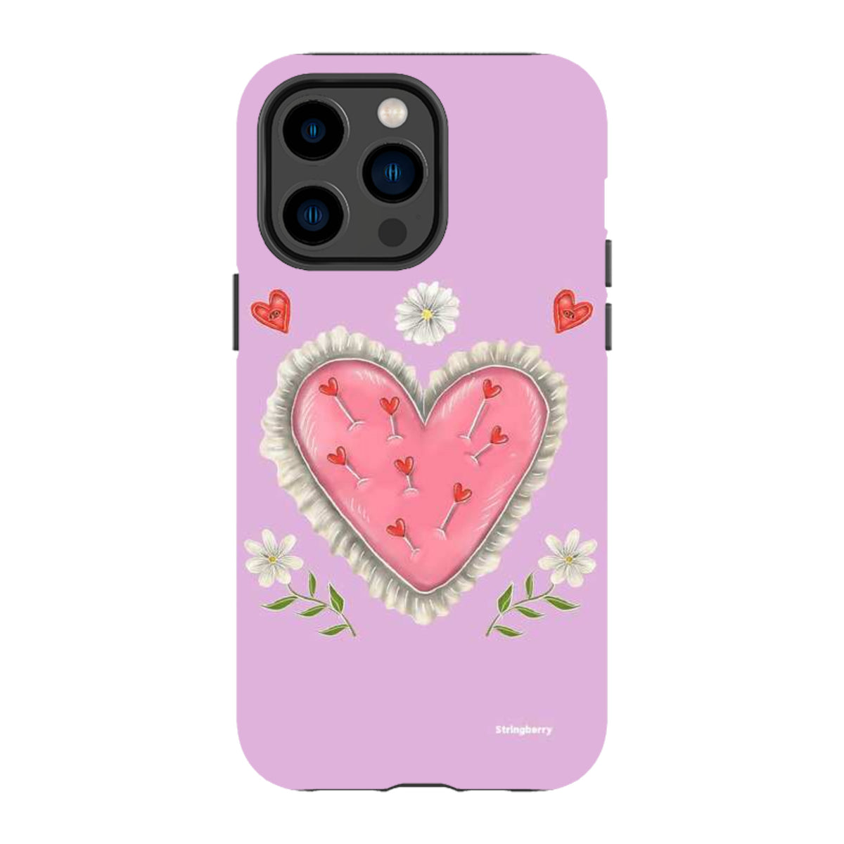 iPhone Tough Case - Heart Pin Cushion By Catherine Rowe