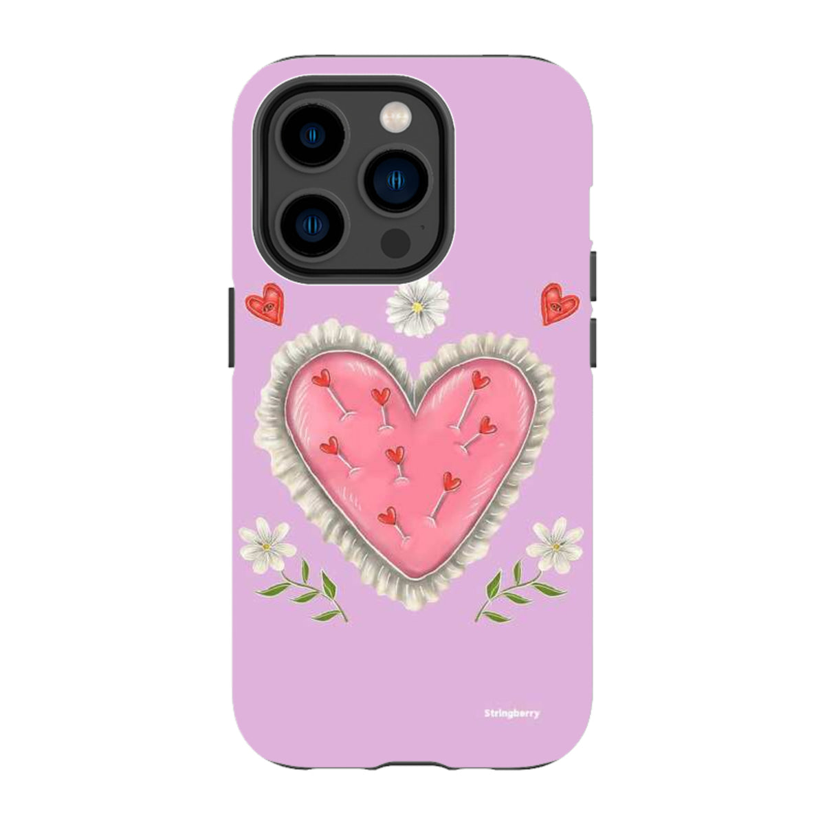 iPhone Tough Case - Heart Pin Cushion By Catherine Rowe